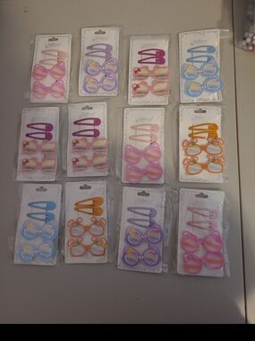 Princess Set Of 12 Girls Barrettes